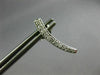 ESTATE .22CT DIAMOND 14KT WHITE GOLD 3D CLASSIC JOURNEY HANGING STUD EARRINGS