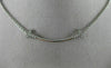 ESTATE LARGE .23CT DIAMOND 18KT WHITE GOLD 3D CLASSIC T BAR FRIENDSHIP NECKLACE
