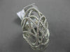 ESTATE MASSIVE 2.02CT DIAMOND 18KT WHITE GOLD MULTI WAVE 3D FUN COCKTAIL RING