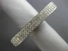 ESTATE MASSIVE 1.06CT DIAMOND 14KT WHITE GOLD 3 ROW CONVERSATIONAL FUTURIST RING