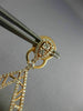 ESTATE LARGE 2.81CT WHITE & FANCY YELLOW DIAMOND 18K ROSE GOLD FILIGREE EARRINGS