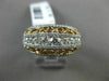 ESTATE WIDE 1.14CT DIAMOND 18KT WHITE & ROSE GOLD SEMI ETERNITY ANNIVERSARY RING