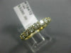 ESTATE .78CT DIAMOND 14KT YELLOW GOLD 3D SEVEN STONE WEDDING ANNIVERSARY RING