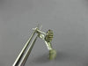 LARGE 3.66CT WHITE & FANCY CHOCOLATE DIAMOND 18KT WHITE GOLD 3D HANGING EARRINGS