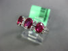 1.20CT DIAMOND & AAA RUBY 18KT WHITE GOLD OVAL & ROUND WEDDING ANNIVERSARY RING