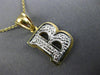 ESTATE .25CT ROUND DIAMOND 14KT TWO TONE GOLD 3D "R" INITIAL PENDANT #MILANO00