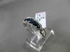 ESTATE 1.61CT DIAMOND & AAA SAPPHIRE 18KT WHITE GOLD GRADUATING ANNIVERSARY RING