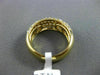 ESTATE 1.53CT DIAMOND 18KT YELLOW GOLD 3D SEMI ETERNITY WEDDING ANNIVERSARY RING