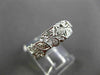 ANTIQUE OLD MINE DIAMOND PLATINUM FLORAL ETERNITY WEDDING ANNIVERSARY RING #3280