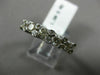 ESTATE 1.30CT DIAMOND 14KT WHITE GOLD 3D 5 STONE ETOILE WEDDING ANNIVERSARY RING