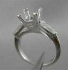 ANTIQUE .40CT DIAMOND SOLITAIRE 14KT W GOLD ENGAGEMENT SEMI MOUNT RING #19967