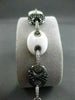 ESTATE WIDE 23.38CT DIAMOND & WHITE AGATE 18KT WHITE GOLD FUN BRACELET BEAUTIFUL