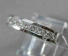 ESTATE .75CT DIAMOND 14KT WHITE GOLD PRINCESS CUT CHANNEL ANNIVERSARY RING