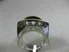 ESTATE .60CT WHITE & FANCY PINK DIAMOND 14KT TRI GOLD 3 ROW OPEN HEART LOVE RING