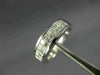 WIDE .84CT DIAMOND 14K WHITE GOLD 3D PRINCESS TWO ROW INVISIBLE ANNIVERSARY RING