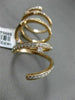 ESTATE EXTRA LARGE 1.54CT DIAMOND 18KT ROSE GOLD OPEN SWIRL ETOILE FLEXIBLE RING