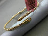 ESTATE .35CT DIAMOND 14KT WHITE & ROSE GOLD PAST PRESENT FUTURE BANGLE BRACELET