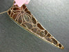 LARGE 4.23CT WHITE PINK & FANCY YELLOW DIAMONDS 18KT ROSE GOLD 3D HEART PENDANT
