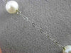 ESTATE AAA PEARL 14KT WHITE GOLD 3D BY THE YARD DIAMOND CUT NECKLACE #24945