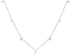 .32CT DIAMOND 18KT WHITE GOLD ROUND CLASSIC CHANDELIER BY THE YARD LOVE NECKLACE