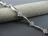 ESTATE LONG 1.40CT DIAMOND 14KT WHITE GOLD 3D FLOWER BY THE YARD TENNIS BRACELET