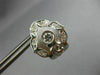 ANTIQUE .24CT DIAMOND 18KT WHITE GOLD CLASSIC FILIGREE CLIP ON EARRINGS #20450
