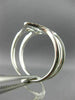 ESTATE LARGE .31CT DIAMOND 18KT WHITE GOLD 3D OPEN ANCHOR FRIENDSHIP FUN RING