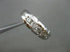 ESTATE WIDE .40CT DIAMOND 5 STONE 14KT WHITE GOLD MENS ANNIVERSARY RING #4047