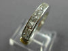 ESTATE 1.20CT DIAMOND 14KT & 18KT TWO TONE GOLD WEDDING ANNIVERSARY RING #9695