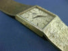 ESTATE LARGE BUCHERER 18KT YELLOW GOLD 3D CLASSIC SOLID SQUARE MENS WATCH