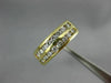 ESTATE .65CT DIAMOND 14KT YELLOW GOLD DOUBLE ROW WEDDING ANNIVERSARY RING #21317