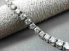 ESTATE 3.0CT ROUND DIAMOND 14KT WHITE GOLD CLASSIC 3 DIMENSIONAL TENNIS BRACELET