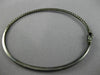 ESTATE 1.26CT WHITE & BLACK DIAMOND 14K BLACK GOLD SEMI ETERNITY BANGLE BRACELET