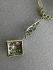 ANTIQUE LARGE 2.30CT DIAMOND & AAA SAPPHIRE 14KT TWO TONE GOLD NECKLACE #26434