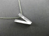 .45CT ROUND DIAMOND 14KT WHITE GOLD CLASSIC "K" INITIAL FLOATING PENDANT #18299