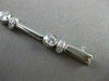 ESTATE 1.53CTW DIAMOND 18KT WHITE GOLD BEZEL LINK TENNIS BRACELET STUNNING #1470
