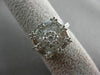 ESTATE 1.36CT ROUND & BAGUETTE DIAMOND 18KT WHITE GOLD FRIENDSHIP PROMISE RING