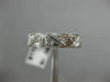 ANTIQUE WIDE .35CT DIAMOND 18KT WHITE GOLD 3D FILIGREE SQUARE ETERNITY RING 9253