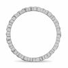 ESTATE .07CT DIAMOND 14KT WHITE GOLD ETERNITY FILIGREE WEDDING ANNIVERSARY RING