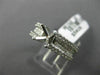 ESTATE .72CT DIAMOND 18KT WHITE GOLD ROUND & PRINCESS SEMI MOUNT ENGAGMENT RING