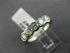 ESTATE 1CT DIAMOND 18KT WHITE GOLD 5 STONE BEZEL WEDDING ANNIVERSARY RING #4453