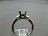 ESTATE .50CT DIAMOND 14KT WHITE GOLD SQUARE SEMI MOUNT ENGAGEMENT RING #1275