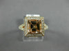 LARGE 1.60CT DIAMOND & AAA MORGANITE 14KT ROSE GOLD CUSHION CUT ENGAGEMENT RING