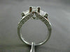 ESTATE 1.50CT DIAMOND 14K WHITE GOLD 3 STONE PAST PRESENT FUTURE ENGAGEMENT RING