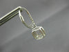 ESTATE 1.83CT AAA MORGANITE 14K WHITE GOLD 3D CUSHION LEVERBACK HANGING EARRINGS