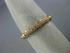 ESTATE .31CT DIAMOND 14KT ROSE GOLD 3D MULTI ROW BEADED WEDDING ANNIVERSARY RING