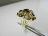 ESTATE LARGE 16.0CT ROUND DIAMOND & AAA SMOKEY TOPAZ 14KT YELLOW GOLD FUN RING