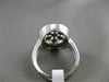 ESTATE LARGE .51CT DIAMOND 14KT WHITE GOLD 3D ETOILE LOVE SNOWFLAKE LOVE RING