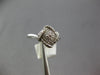 ESTATE .25CT DIAMOND 14KT WHITE GOLD 3D GEOMETRIC CLUSTER SQUARE FUN RING