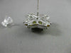 ESTATE LARGE .74CT FANCY YELLOW DIAMOND 14KT WHITE GOLD 3D X LOVE STUD EARRINGS